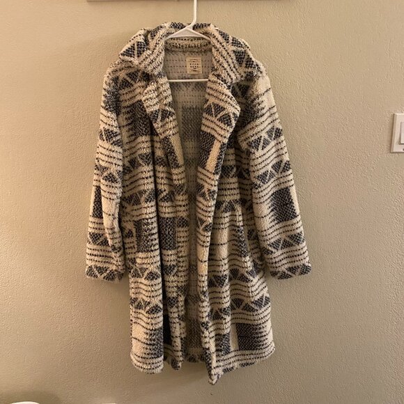 Billabong Aztec Boho Sherpa Fleece Coat / Jacket - Picture 1 of 4